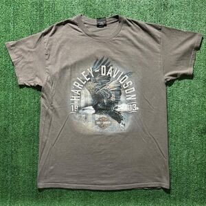 Men's Harley Davidson Eagle Print Graphic T-shirt Size Large